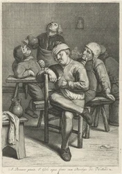 Tavern Scene with Smoking Peasants