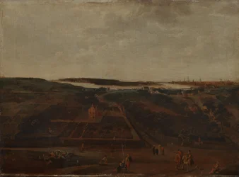 View of Kiel on the Scheldt with Antwerp Beyond