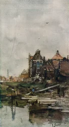 Old Houses, Amsterdam, c1870