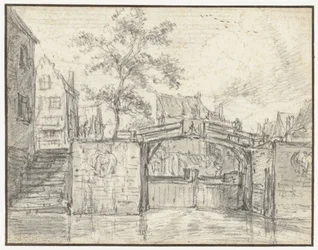 The Oude Haarlemmersluis (Old Haarlem Lock) on the Martelaarsgracht, Amsterdam