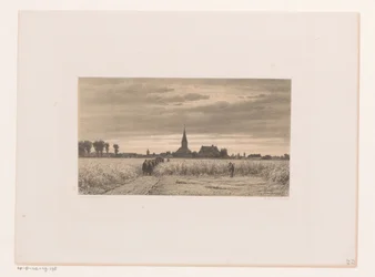Funeral Procession in a Cornfield