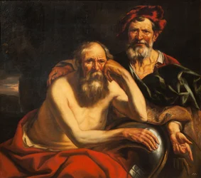 Heraclitus and Democritus