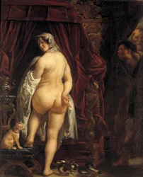 King Candaules of Lydia showing his wife to Gyges