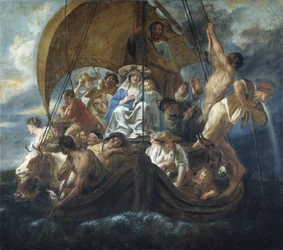 The Holy Family on a Ferry Boat