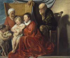 The Holy Family with Anna and the boy John