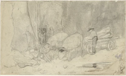 Ox Cart on a Mountain Road