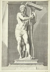 Jesus Standing with the Cross