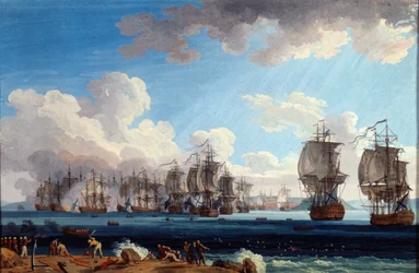 The Naval Battle of Chesma on 5 July 1770, 18th century