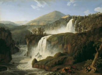 The Great Waterfall of Tivoli near Rome