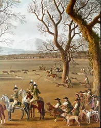 Ferdinand IV Hunting Wild Boar on the Cassano Estate (detail)