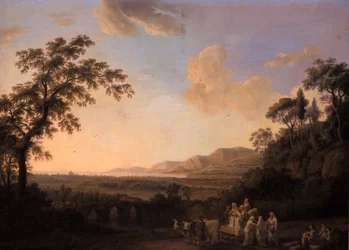 Idyllic Landscape at Dusk