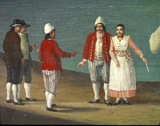 People from Gallipoli, Apulia, Italy. Jacob Philipp Hackert, known as Hackert d