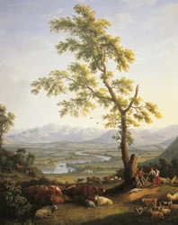 Spring, view of Volturno and Matese