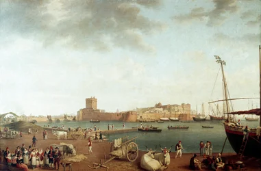 View of the Port of Taranto (Painting)