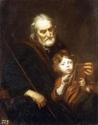 A Schoolmaster Teaching a Boy to Draw
