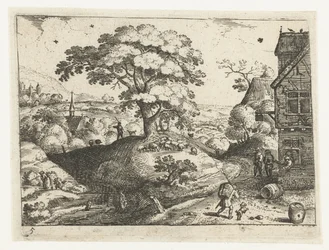 Landscape with Traveler at an Inn