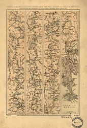 Chart of the Mississippi River from the Ohio River to Gulf of Mexico