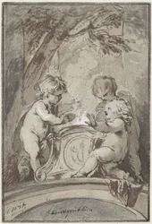 Allegory with Three Putti by an Altar