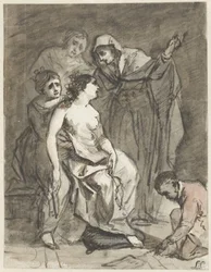 Sketch of a Penitent Magdalene (?)