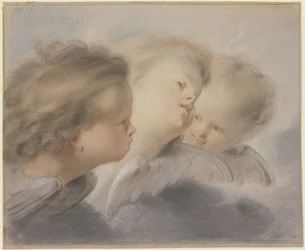 Three angel heads