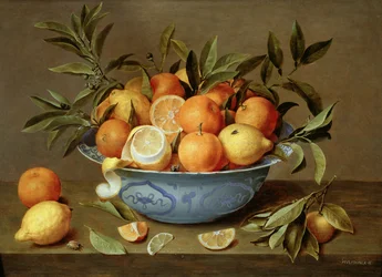 Still Life with Oranges and Lemons in a Wan-Li Porcelain Dish