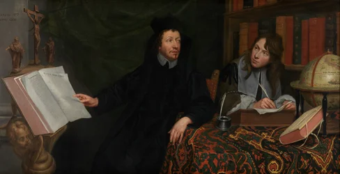 Portrait of a Theologian with His Secretary