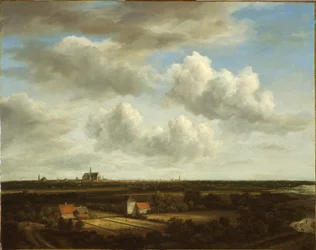 View of Bleaching fields near Haarlem