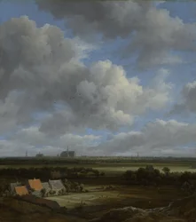 View of Haarlem from the Northwest with the Bleaching Fields in the Foreground, c.1650-82