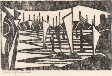 Composition (Boats in a Harbor)