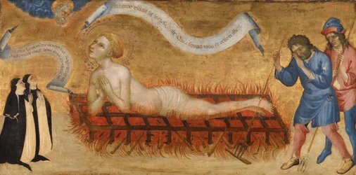 Martyrdom of Saint Lawrence, with Two Benedictine Nuns