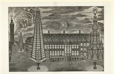 Illumination and Fireworks in Ghent, 1717