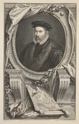 Portrait of Nicholas Bacon, illustration from 