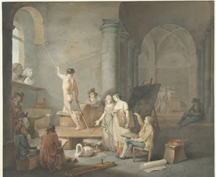 Model Drawing in an Old Building