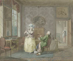 Musical Couple in an Interior