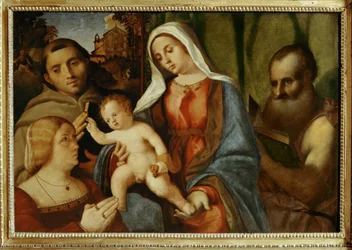 Sacra Conversazione: Madonna and Child, Saint Anthony, Saint Jerome and Donor