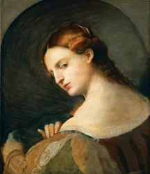 Portrait of a Young Woman in Profile