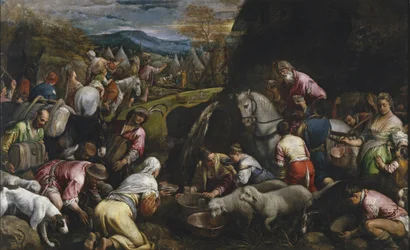 Moses Striking Water from the Rock