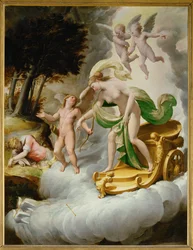 Venus Guided by Amor to the Dead Adonis