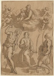 Madonna and Child in Glory with Saints John the Baptist, Stephen, and Lawrence