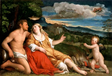 Mars, Venus and Cupid, 1520s