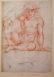 Naked Man - Drawing