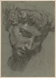Portrait of Giuliano de’ Medici, after Michelangelo (recto)