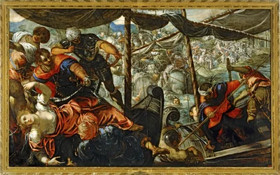 Scene from a Battle Between Turks and Christians