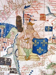 Renaissance map of Europe, Jacopo Russo (after) 1528