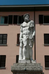 Statue of Hercules by Jacopo Sansovino, Brescello, Province of Emilia Romagna, Italy