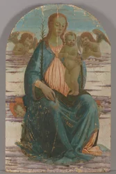 Virgin and Child with Angels Seated on Clouds