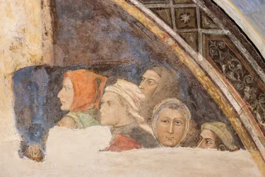 Five unidentified figures