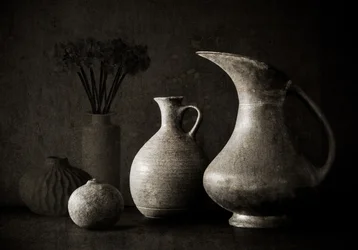 Rustic Pottery Still Life