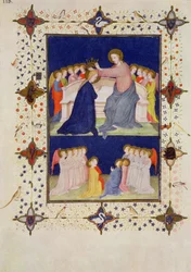 MSS 11060-11061 Hours of Notre Dame: Compline, The Coronation of the Virgin, from the 