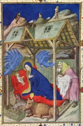 Hours of Notre Dame: Prime, The Birth of Christ, from the Tres Riches Heures du Duc de Berry (detail)
